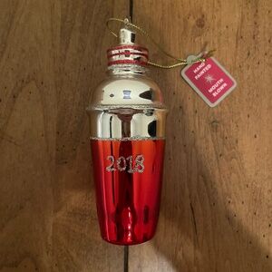 Sur la Table Martini Cocktail Shaker Ornament 2018